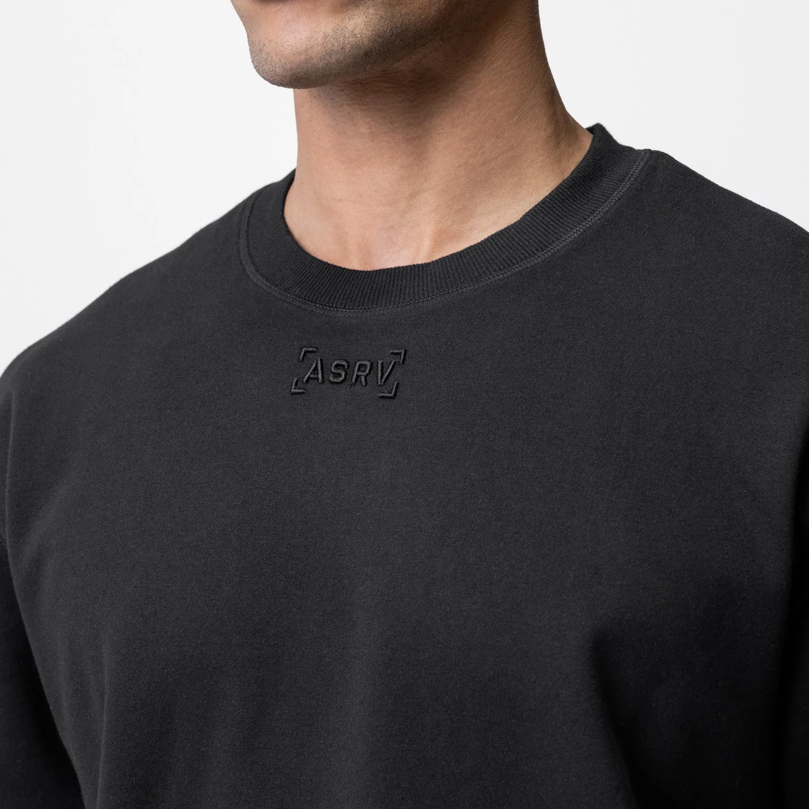 0734. CottonPlus™ Heavyweight Oversized Cinch Tee - Black