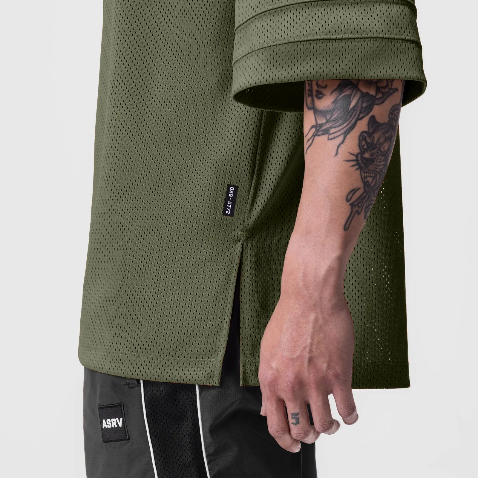 0772. SilverPlus™ Mesh Oversized Jersey - Olive