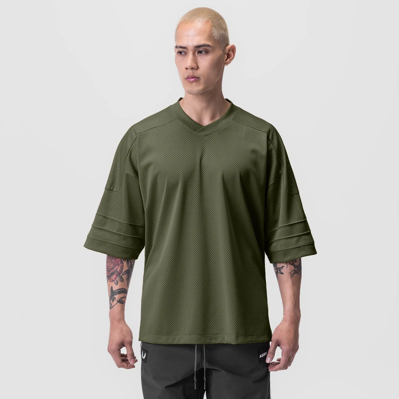 0772. SilverPlus™ Mesh Oversized Jersey - Olive