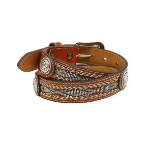 1/4'' Ribbon Inlay Concho Belt