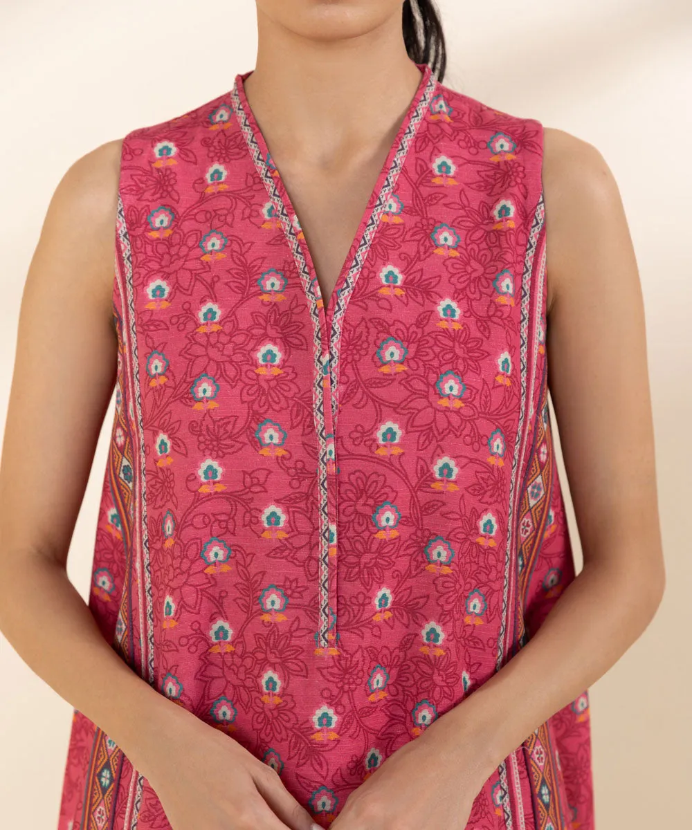 3 Piece - Printed Light Khaddar Suit