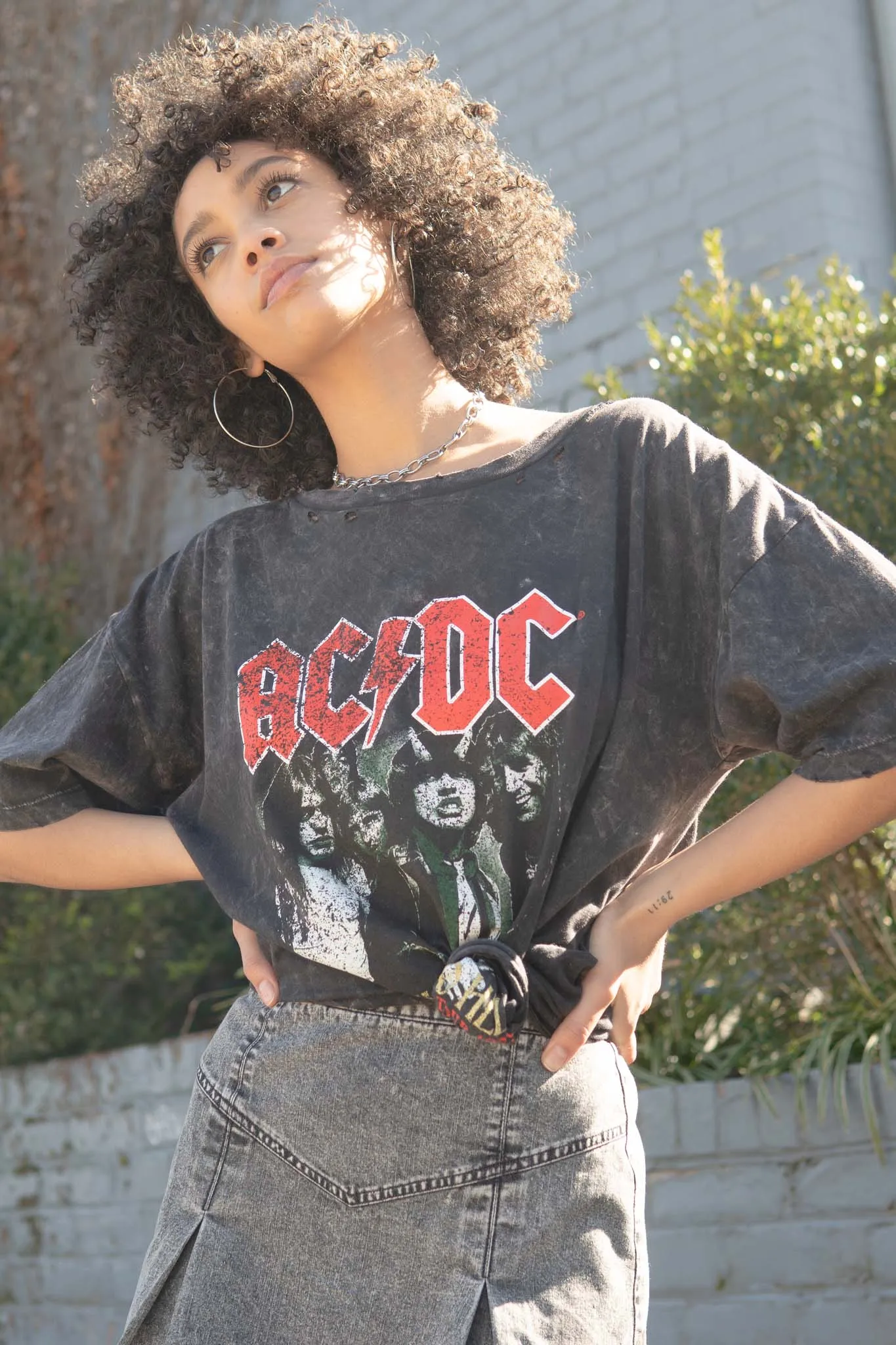 AC/DC Highway to Hell Distressed Graphic Tee