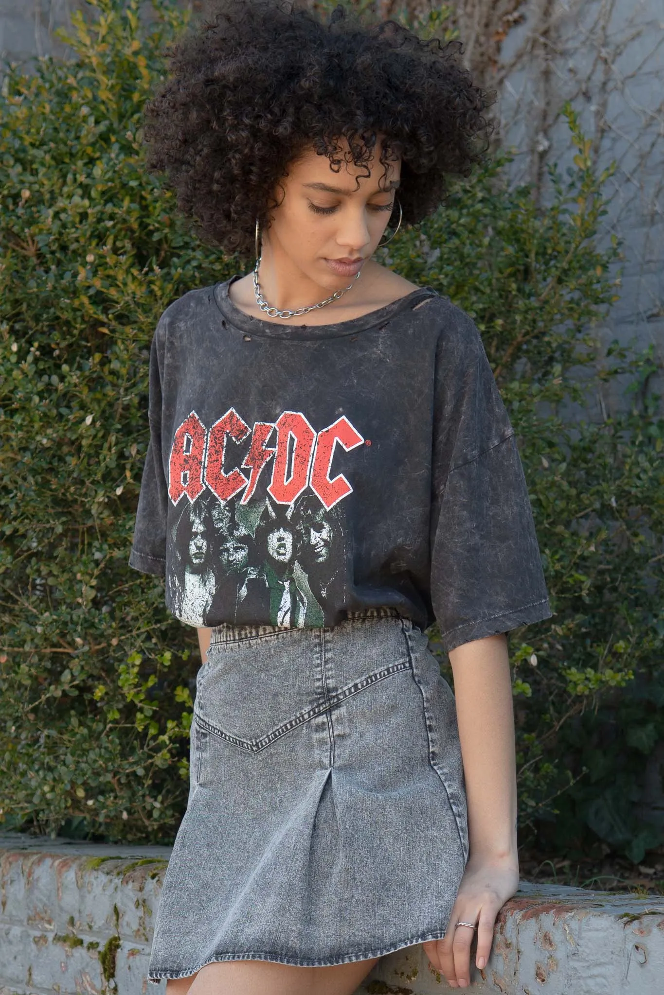 AC/DC Highway to Hell Distressed Graphic Tee