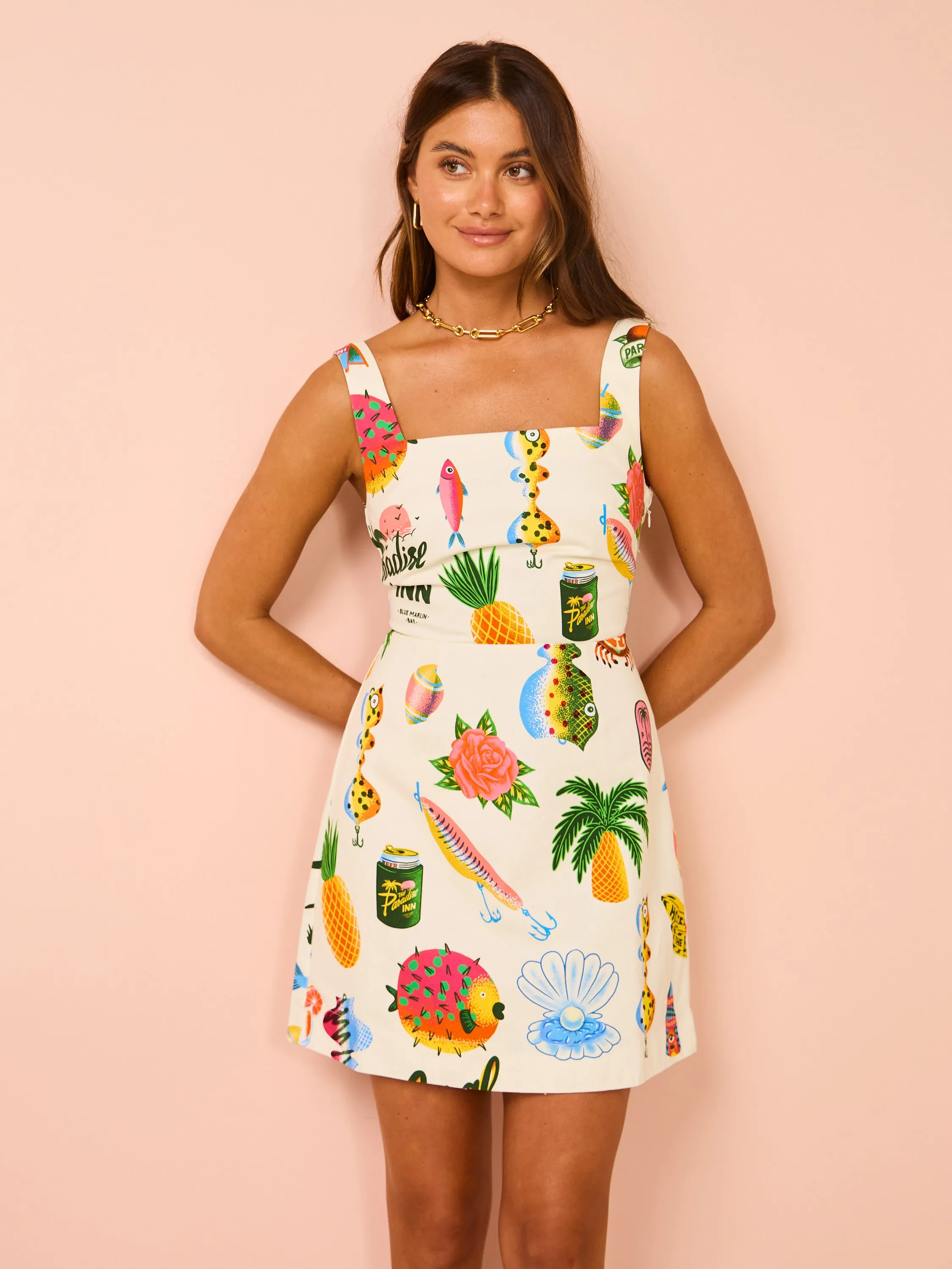 Alemais Samaki Mini Dress in Multi