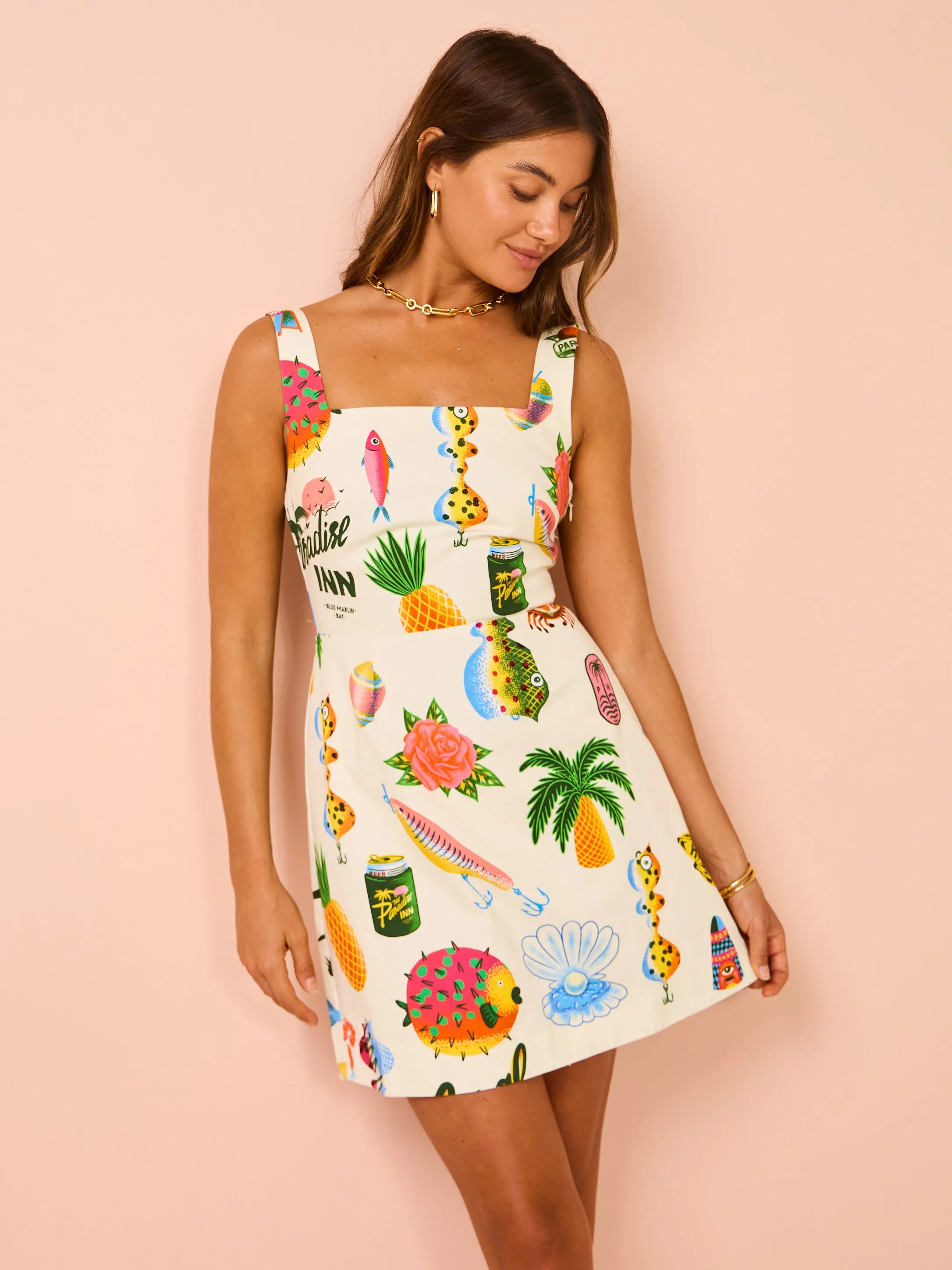 Alemais Samaki Mini Dress in Multi