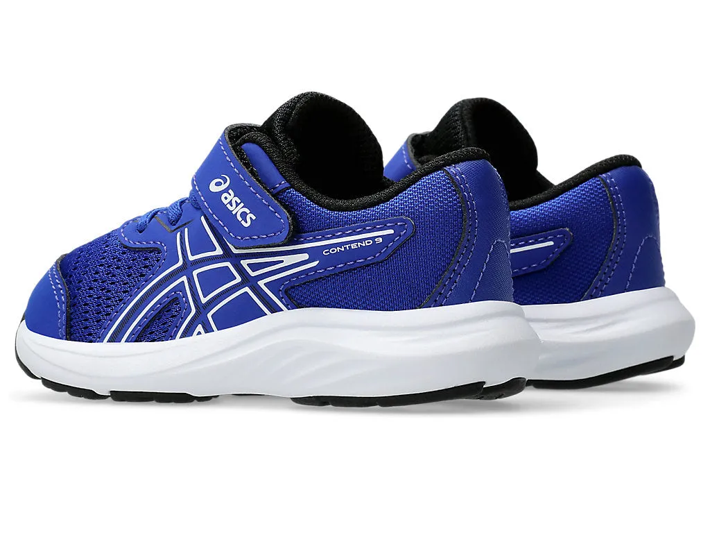 ASICS KID'S CONTEND 9 BLUE/WHITE RUNNING SHOES