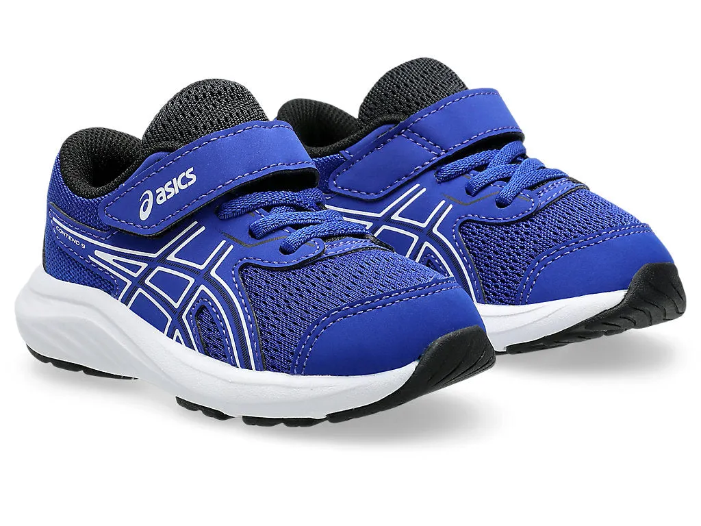 ASICS KID'S CONTEND 9 BLUE/WHITE RUNNING SHOES