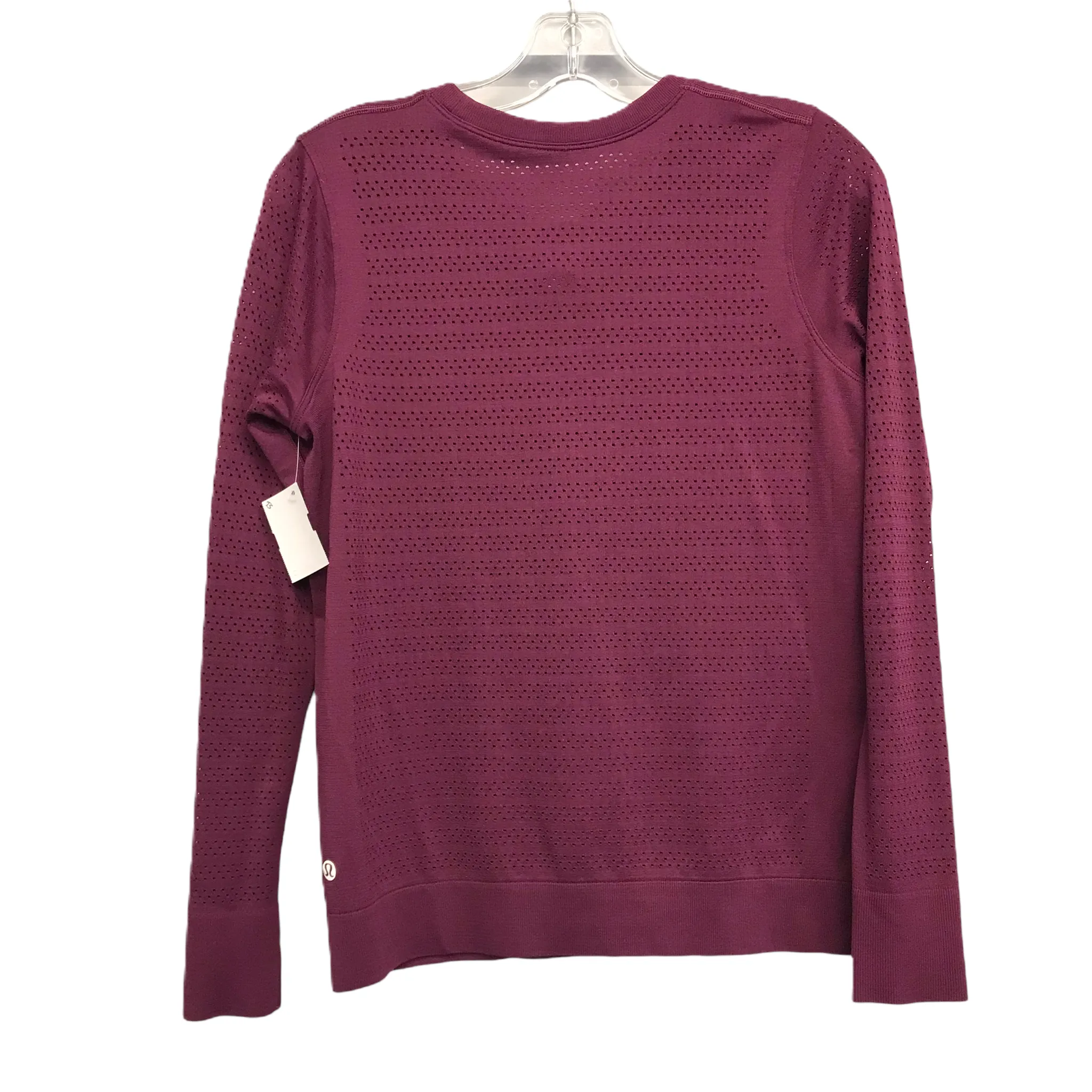 Athletic Top Long Sleeve Crewneck By Lululemon In Purple, Size: M