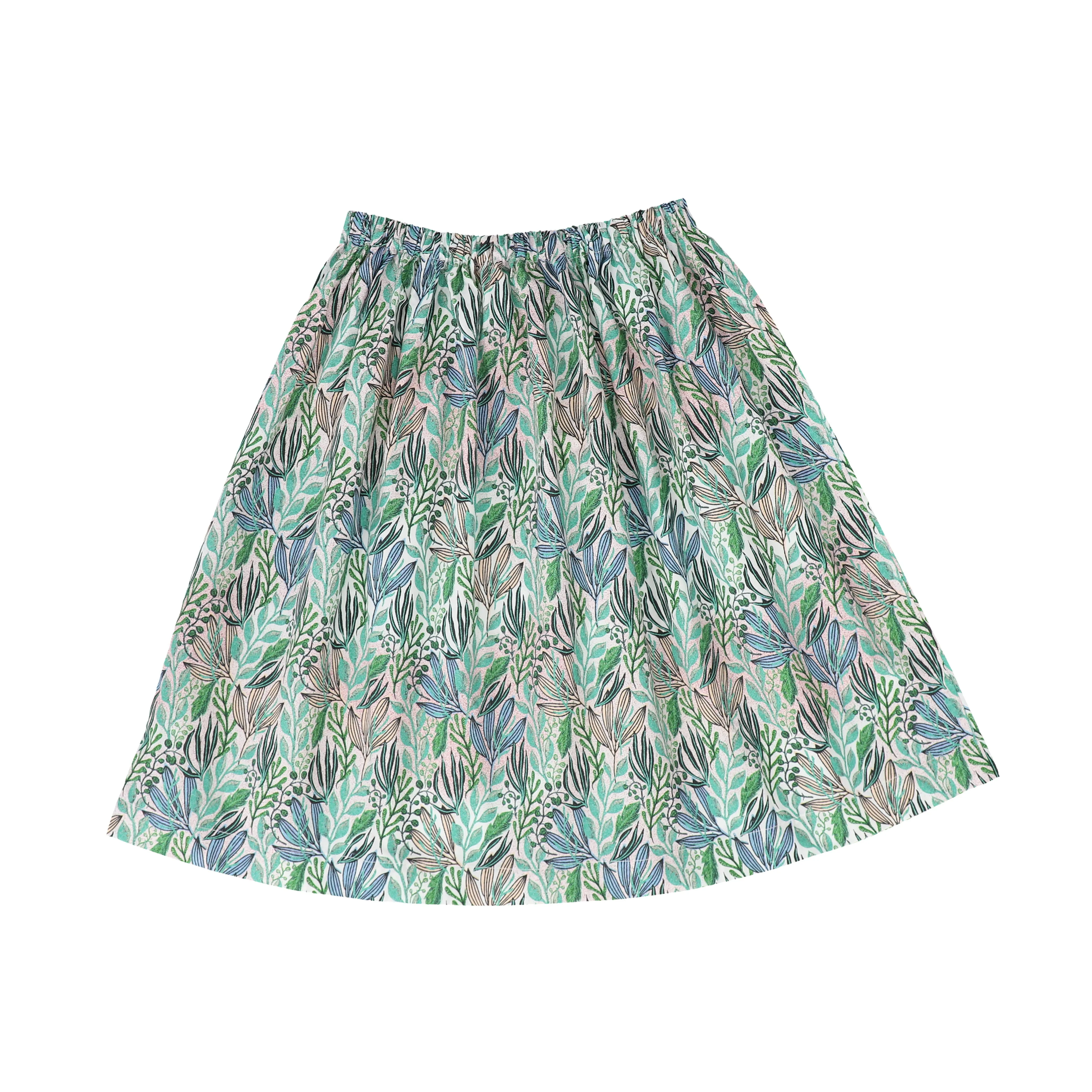 BE FOR ALL PRINTED FLORAL FLARE SKIRT [FINAL SALE]