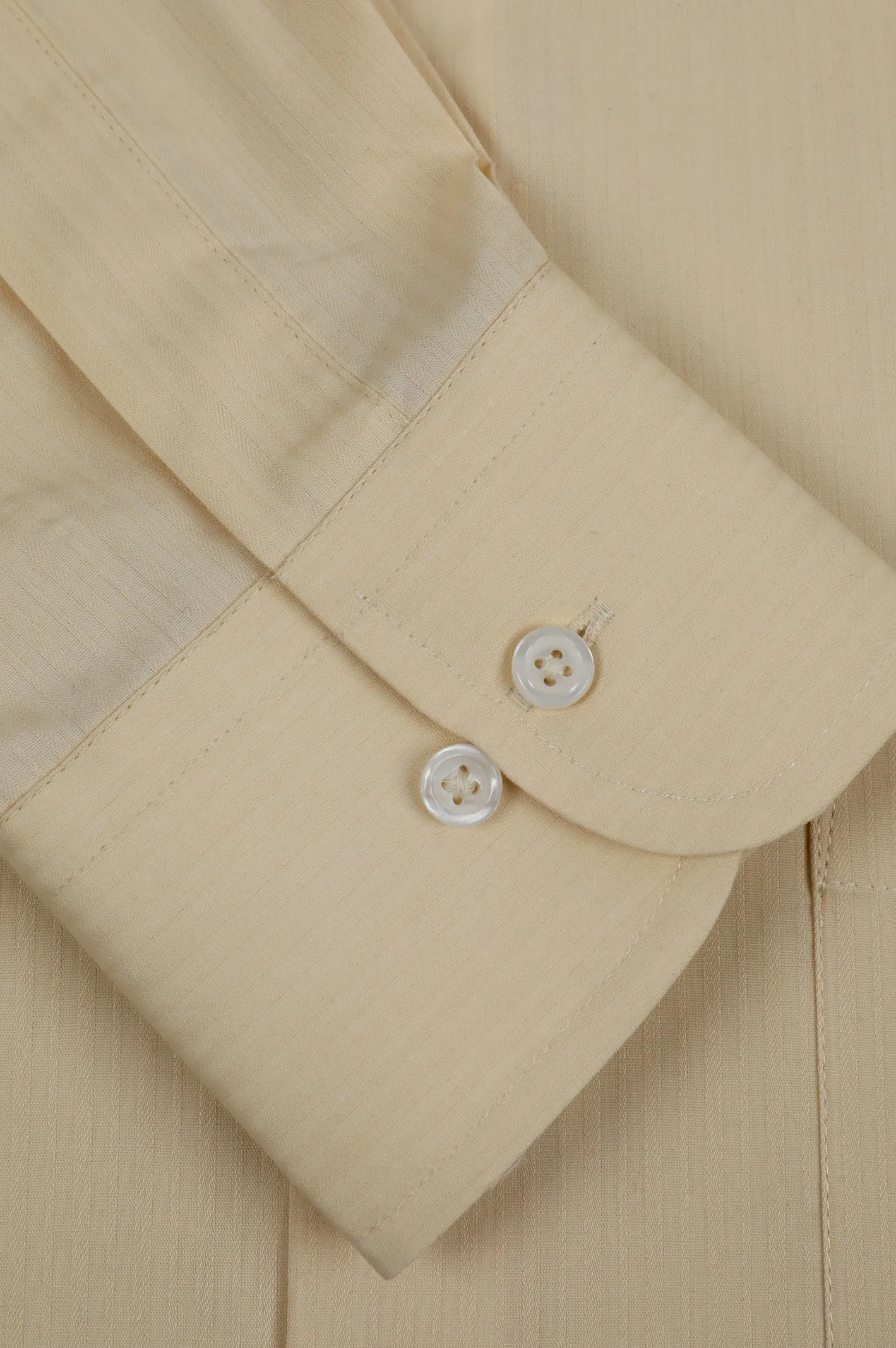 Beige Self Print Formal Men Shirt