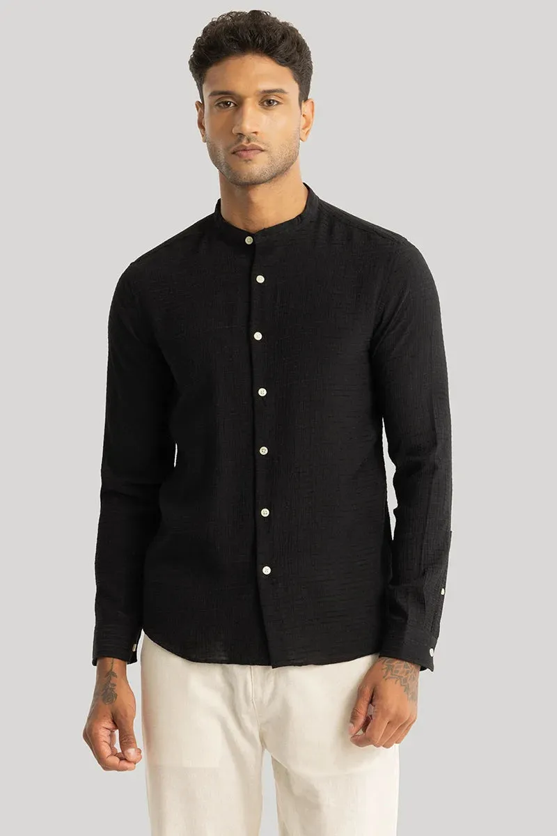 Benedetta Black Textured Shirt