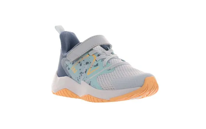 Big Girl New Balance Rave Run v2 A/C in Ice Blue/Bright Cyan/Solar Flare