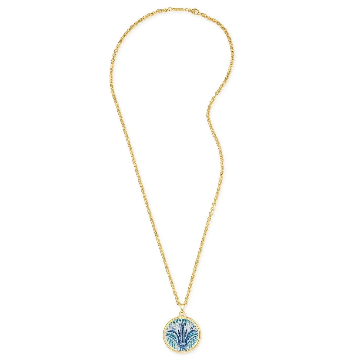 Blue Lotus Statement Necklace