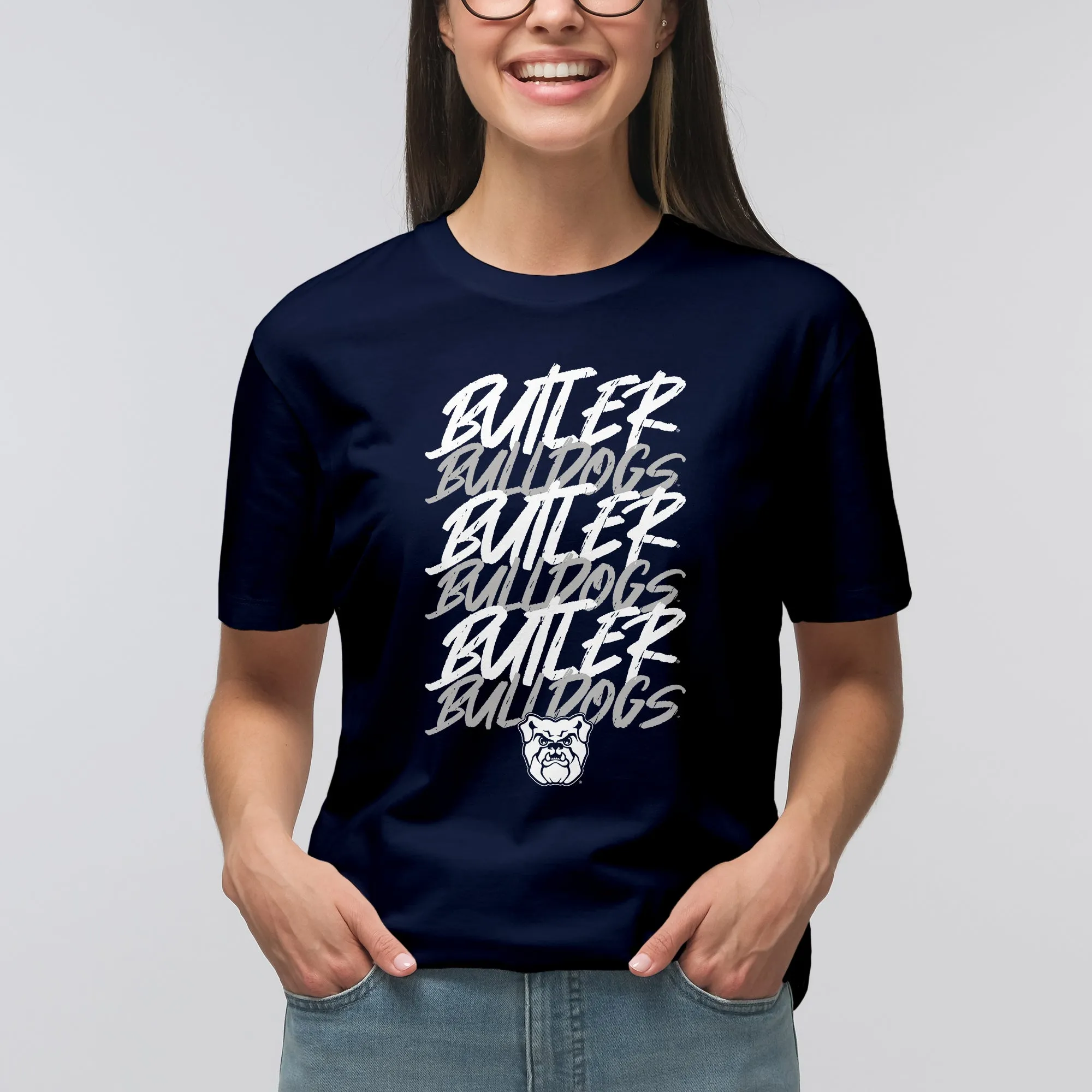 Butler Marker Repeat T-Shirt - Navy