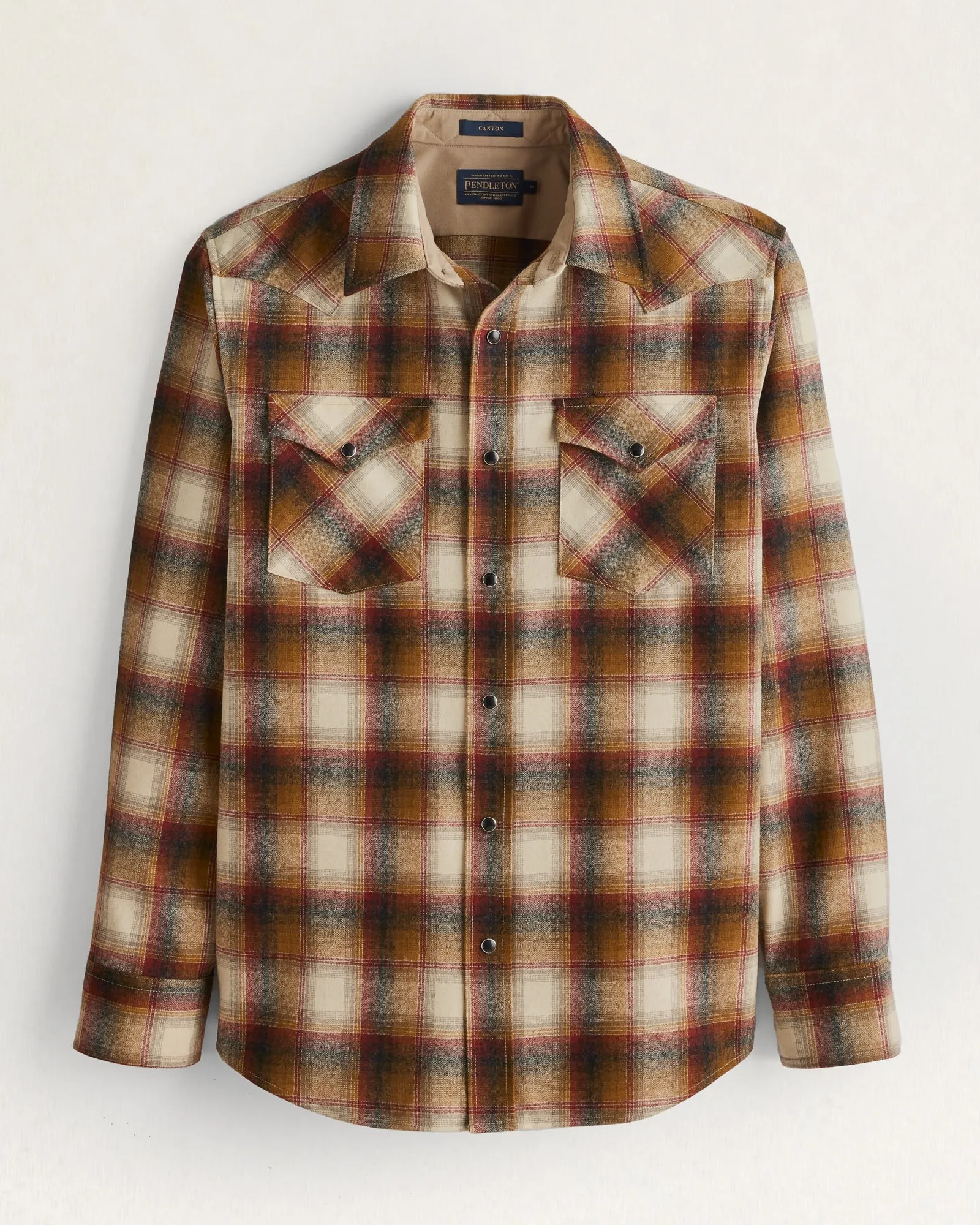 Canyon Western Wool Plaid Shirt by Pendleton