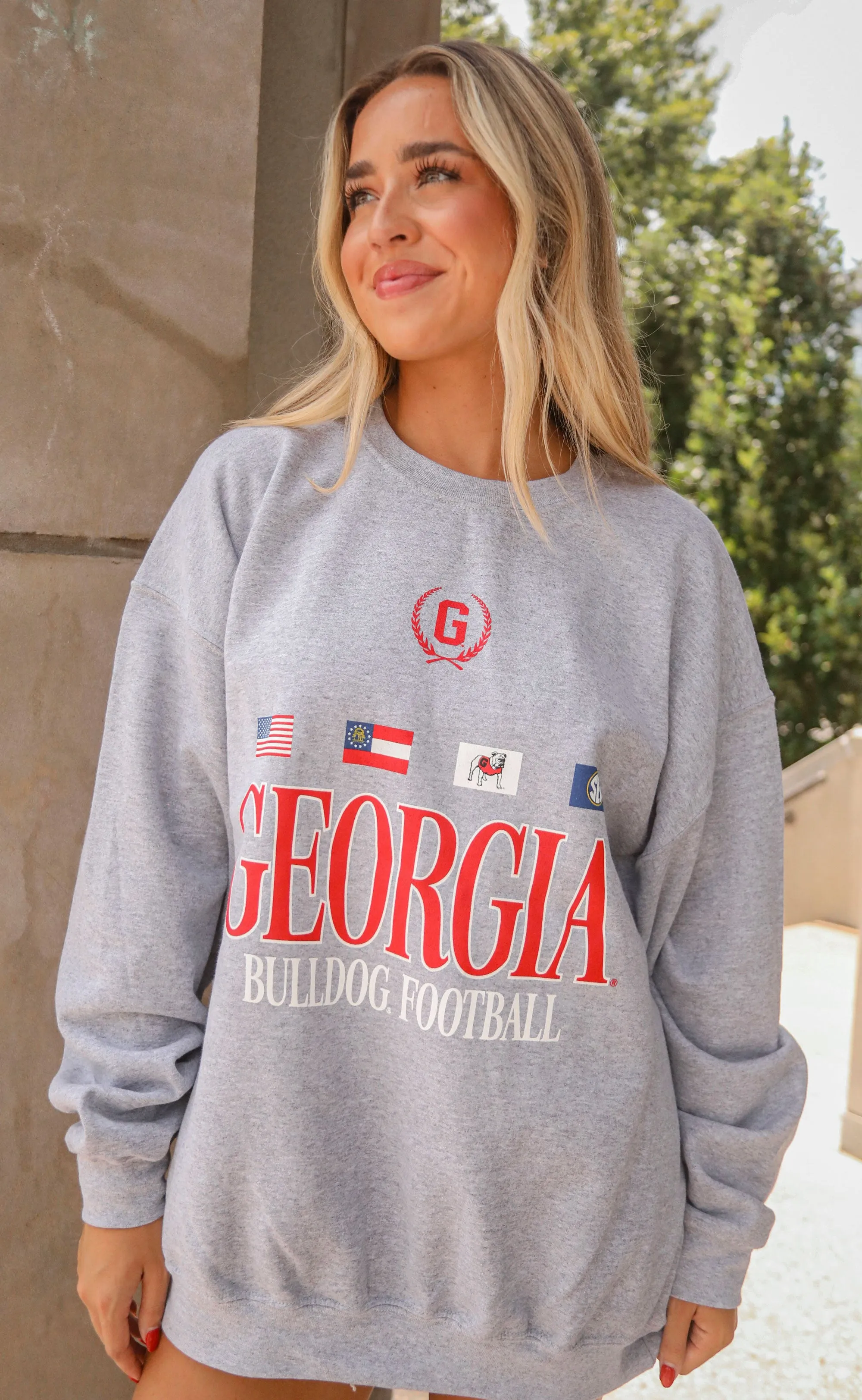 charlie southern: georgia flags sweatshirt