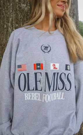 charlie southern: ole miss flags sweatshirt