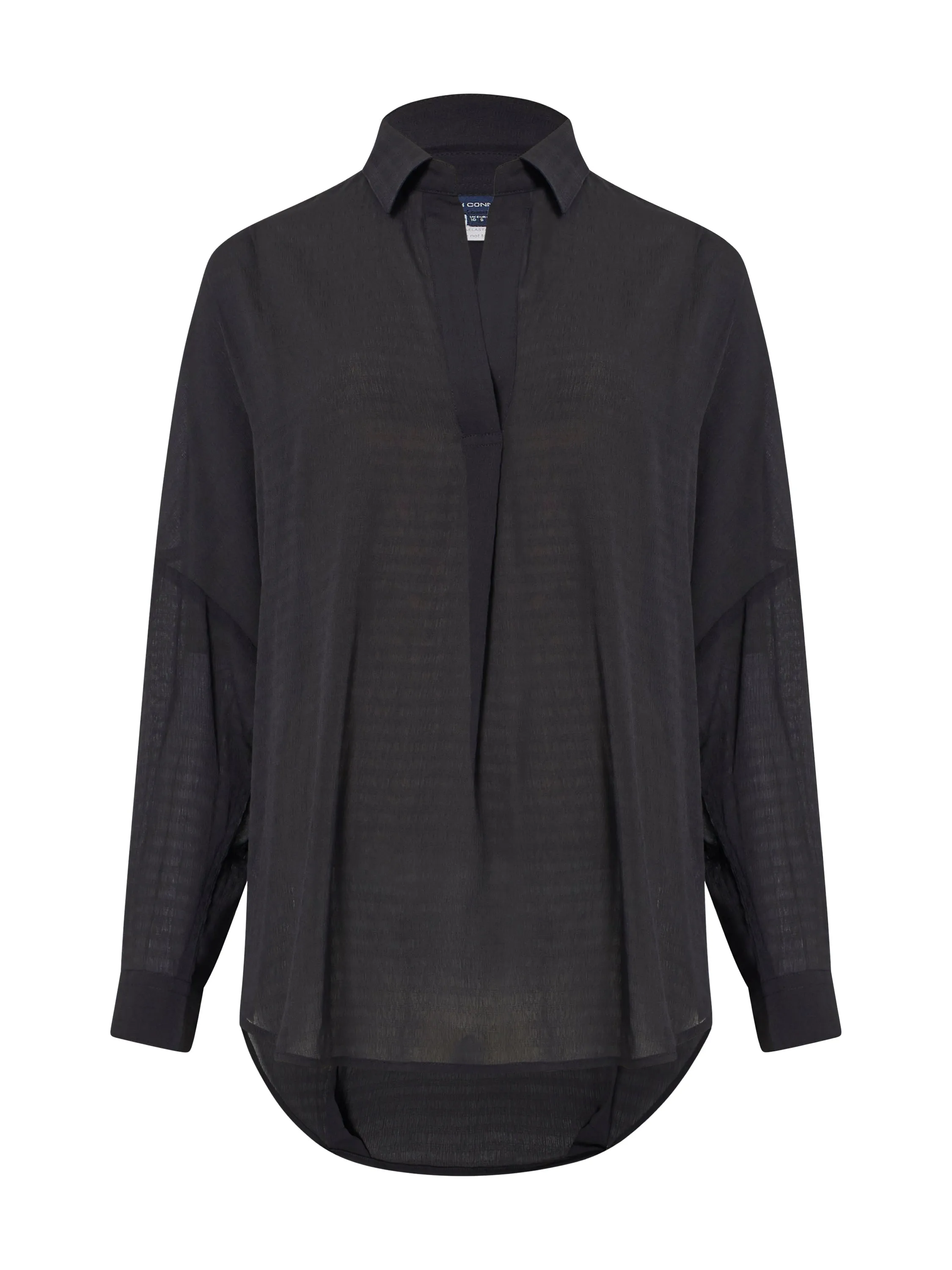 Clar Rhodes Textured Drape Shirt