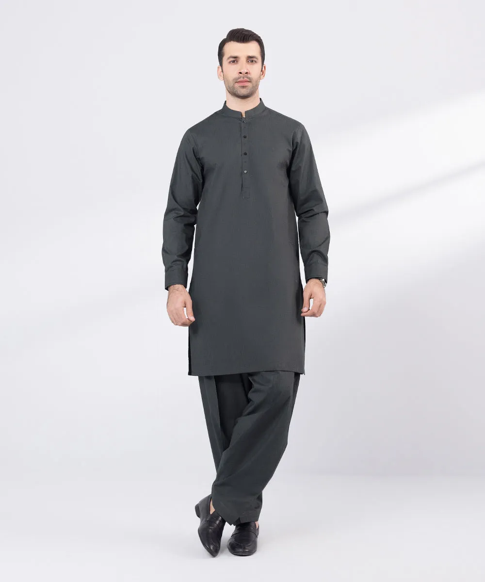 Cotton Jacquard Suit