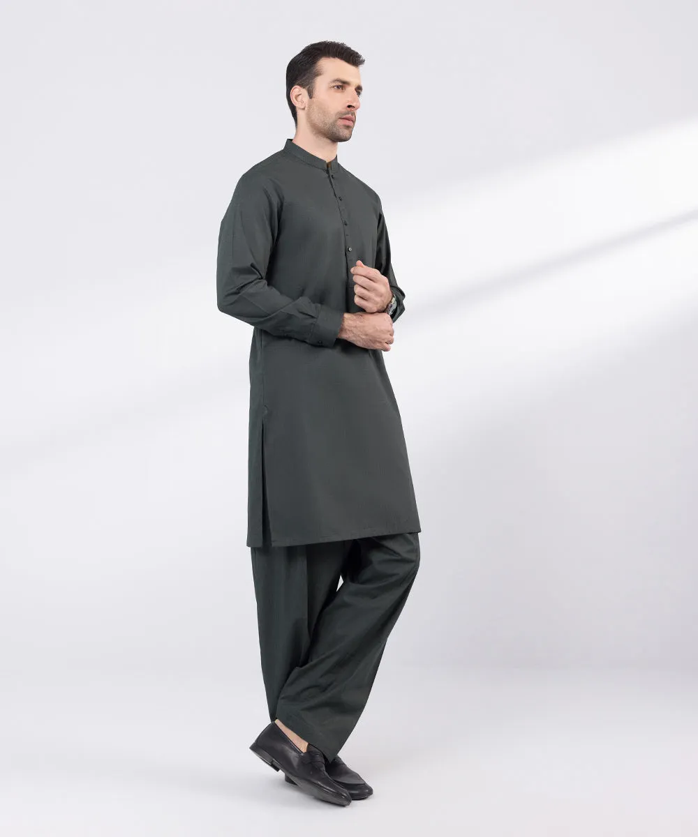 Cotton Jacquard Suit