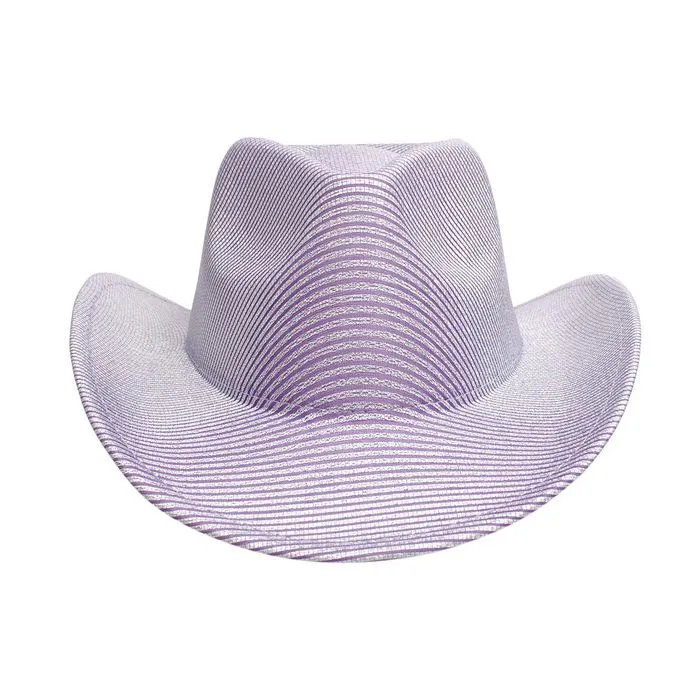 Cowboy Hat Iridescent Striped Hat