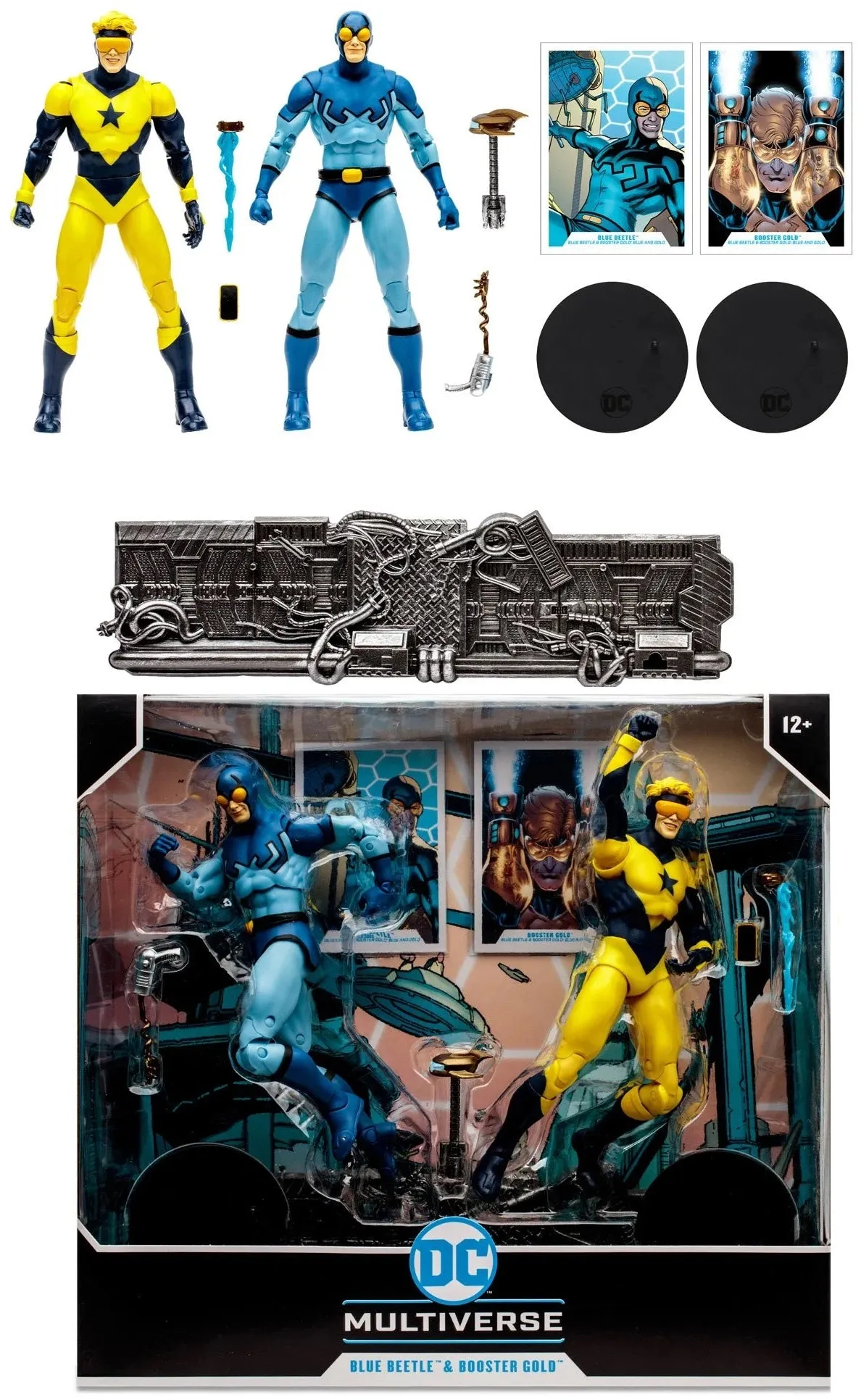 DC Multiverse Booster Gold and Blue Beetle 7" Inch Scale Action Figure 2 Pack - McFarlane Toys