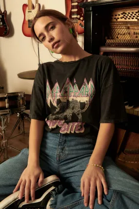 Def Leppard Love Bites Leopard Graphic Tee