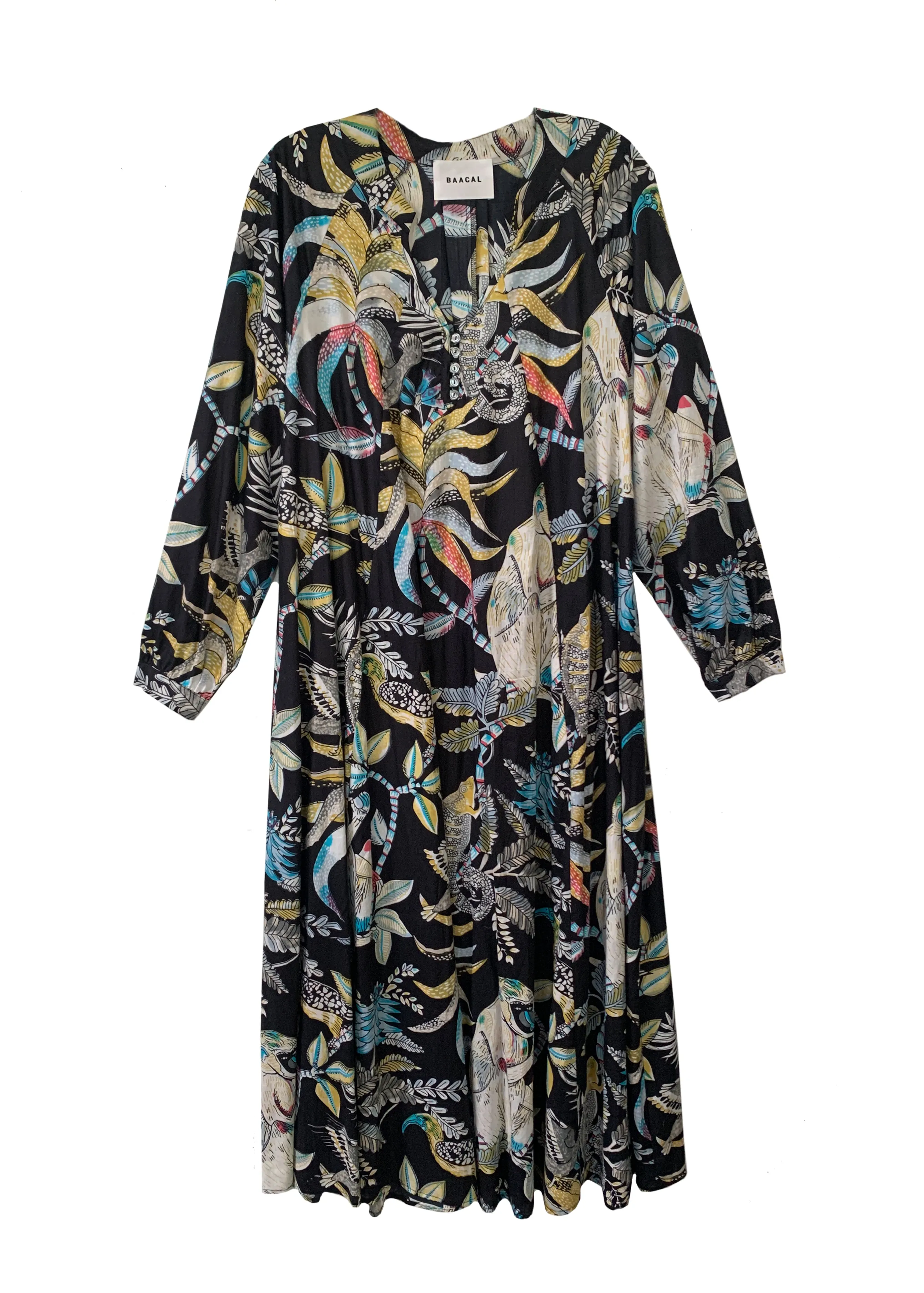 Denni Weekend Dress- Jungle Print- Black