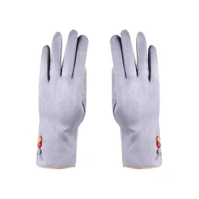 Designer Winter Gloves For Women - Grey