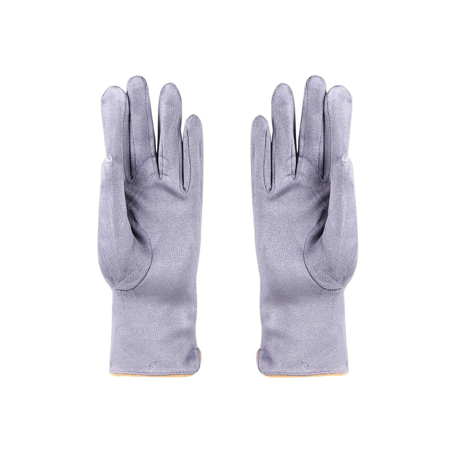 Designer Winter Gloves For Women - Grey