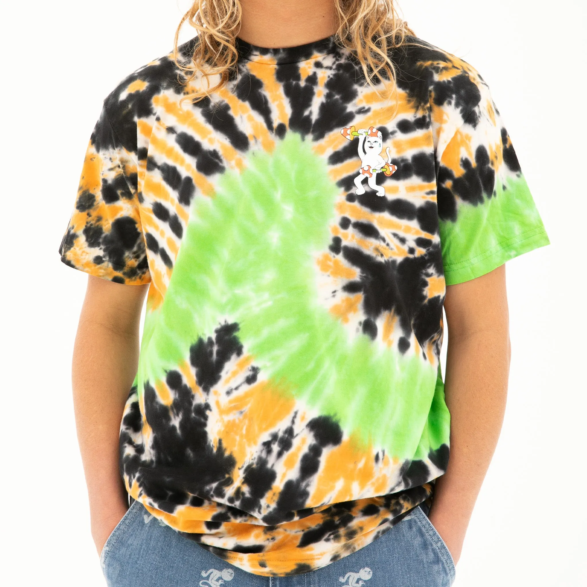 Do You Even Lift Tee (Neon/Black/Orange Loop Dye)