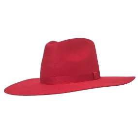 Drifter Red Flat Brim Cowboy Hat by Gone Country - Bourbon Cowgirl