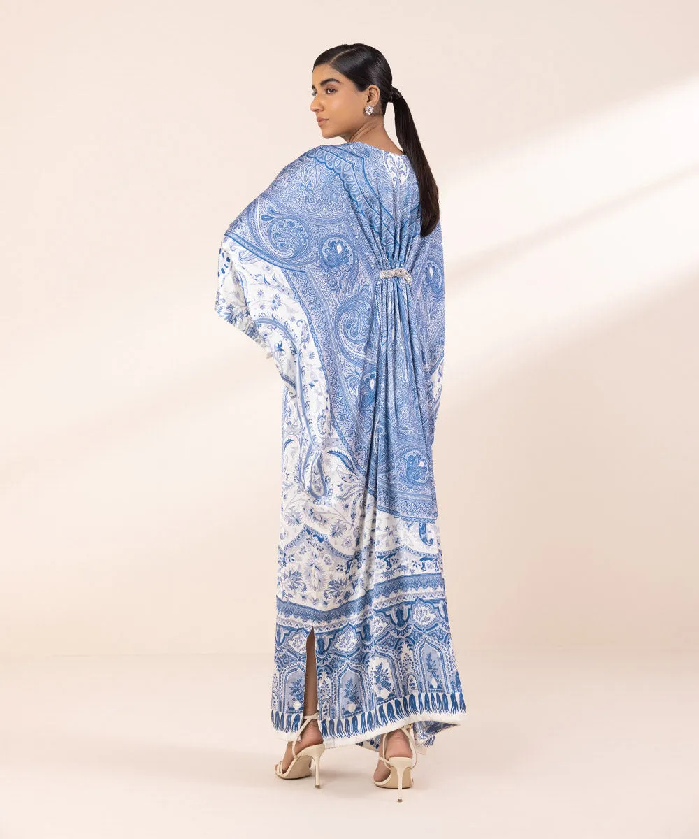 Embellished Silk Kaftan