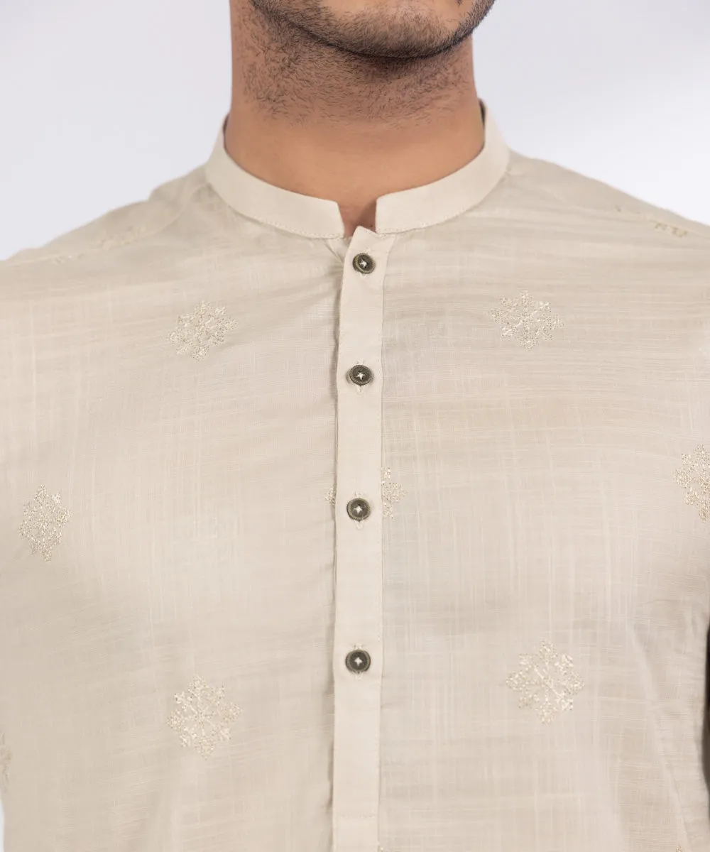 Embroidered Cotton Kurta