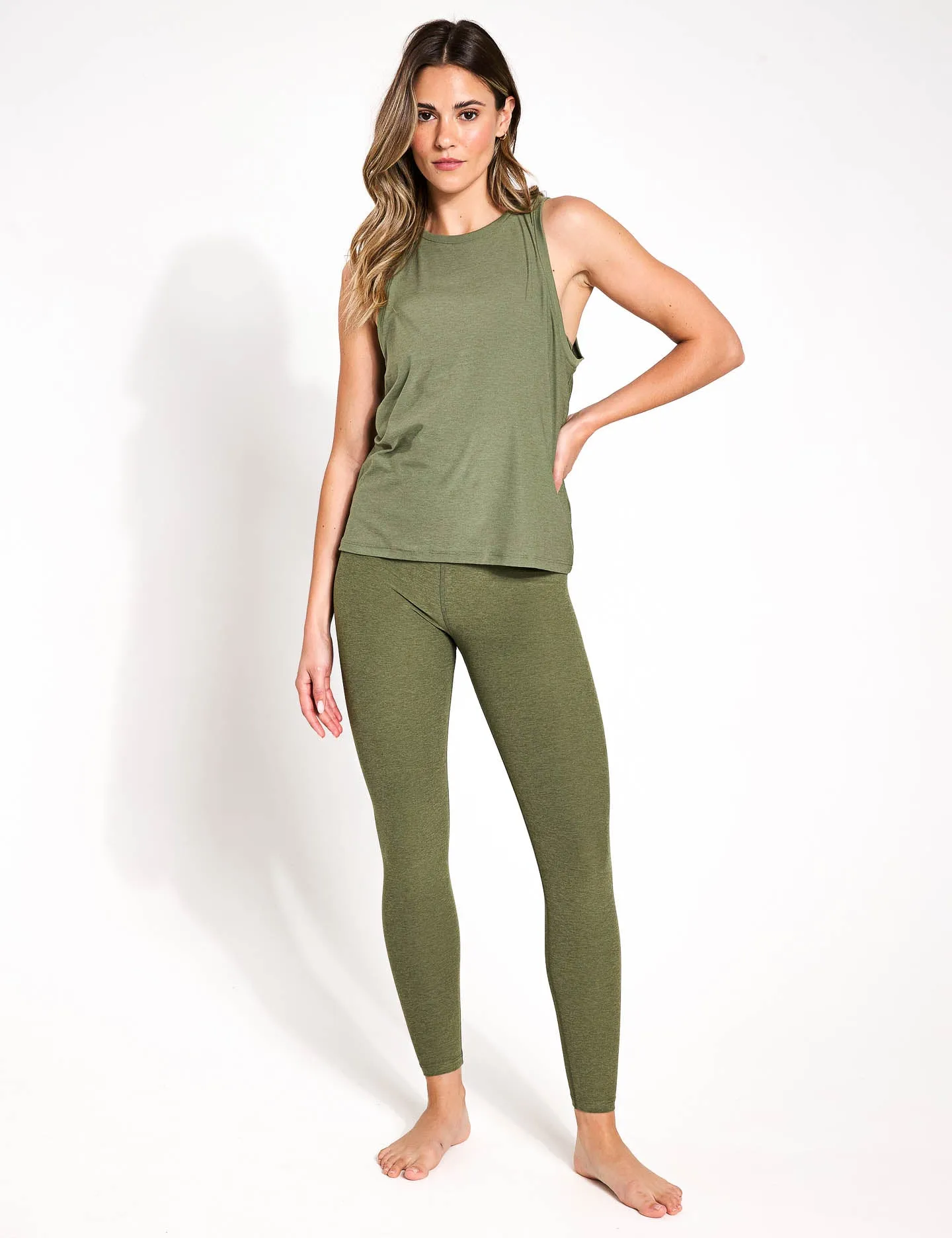 Featherweight Rebalance Tank - Moss Green Heather