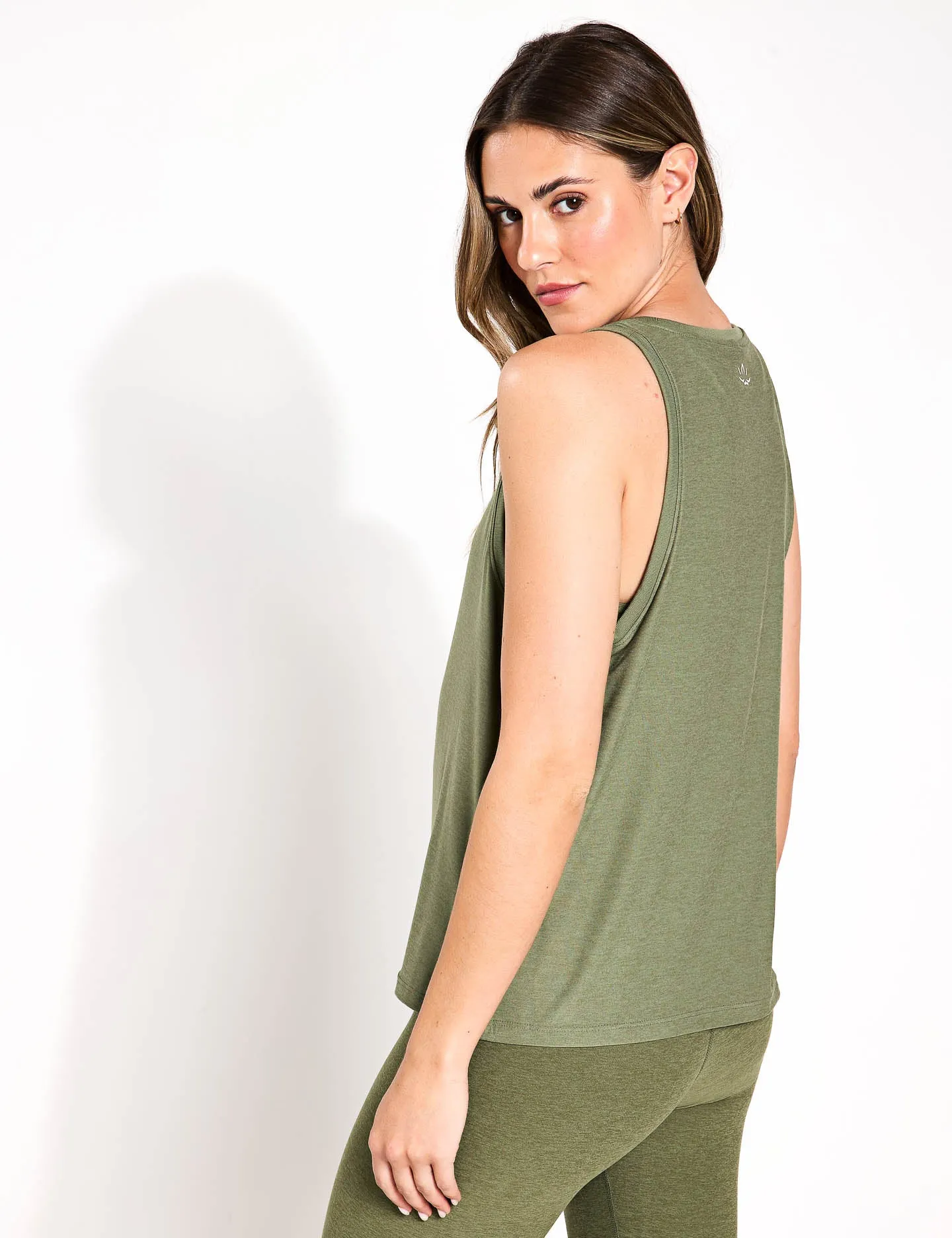 Featherweight Rebalance Tank - Moss Green Heather