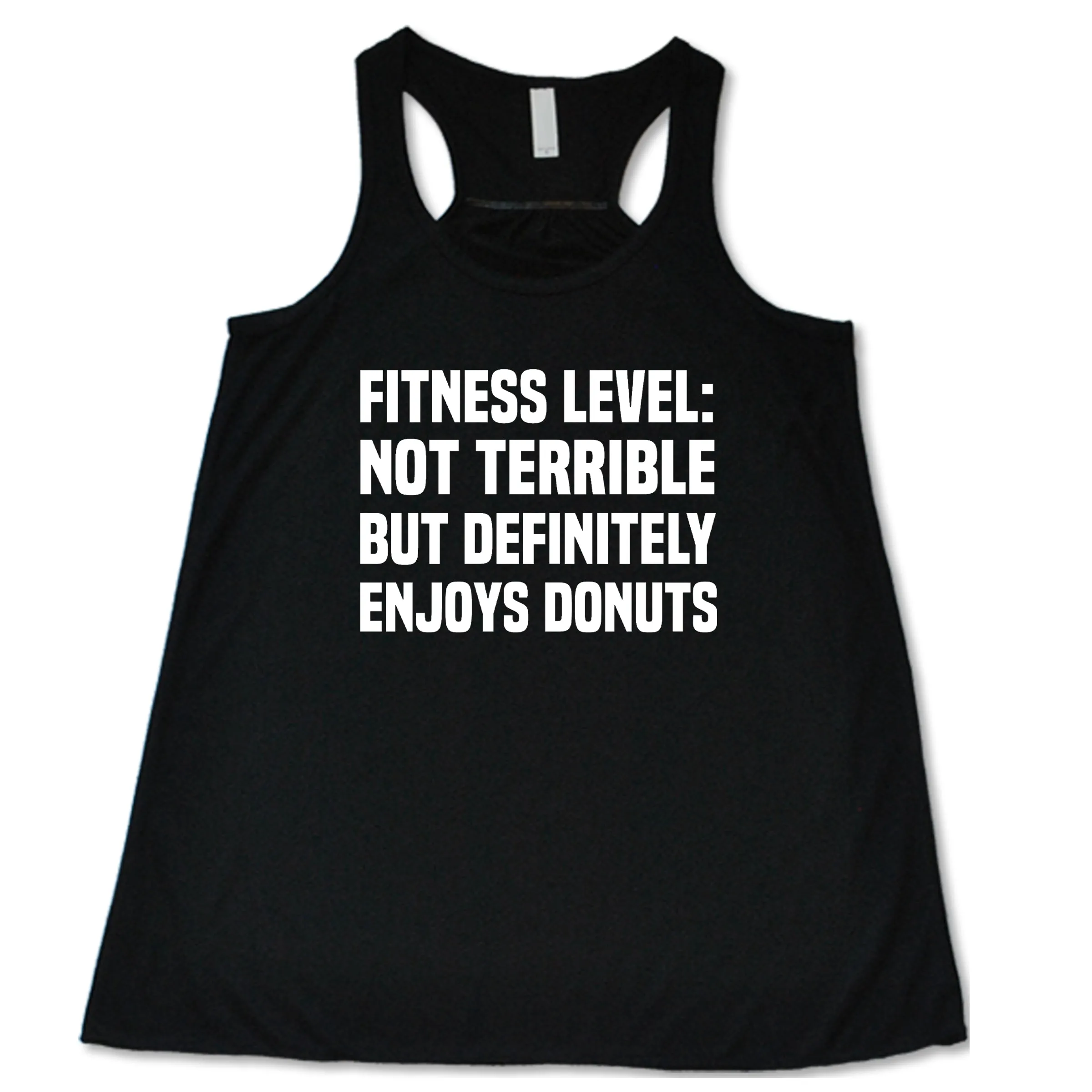 Fitness Level Not Terrible But Definitely Enjoys Donuts Shirt