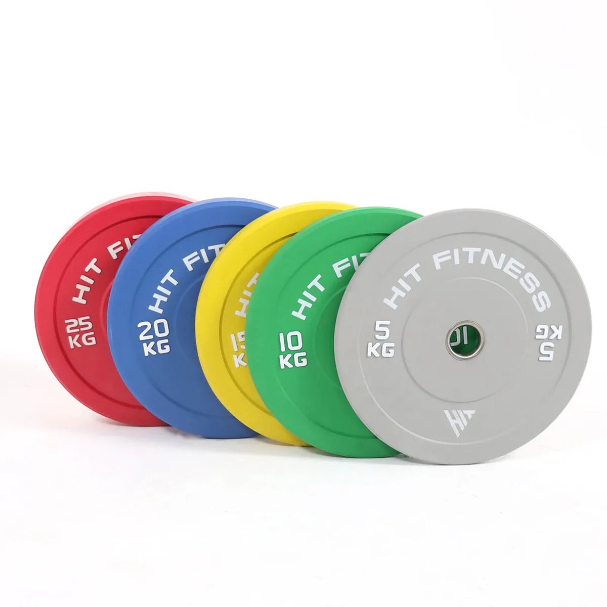 Hit Fitness 20kg Commercial Coloured Rubber Bumper Plate