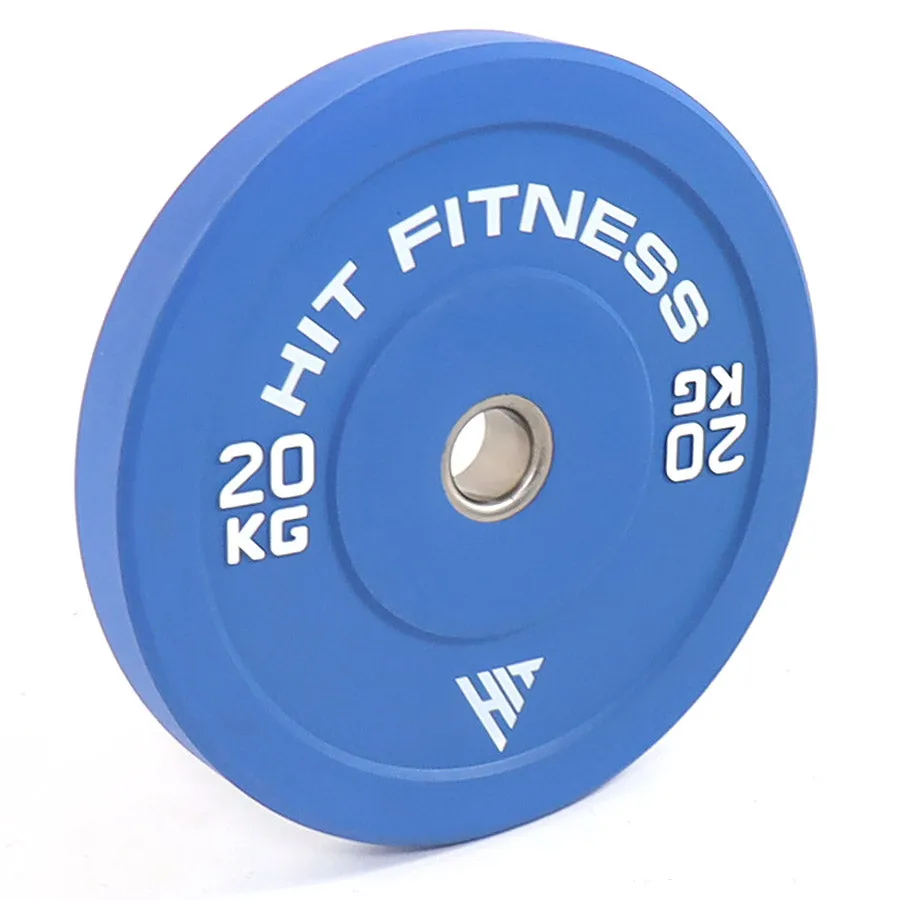 Hit Fitness 20kg Commercial Coloured Rubber Bumper Plate