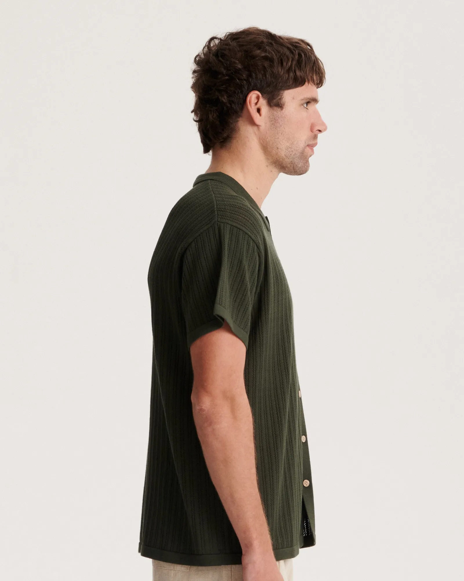 Intro Knit Shirt - Fatigue