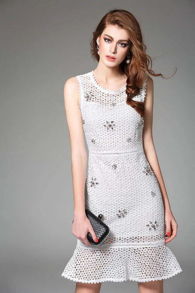 Jewelry Flower Lace Dress