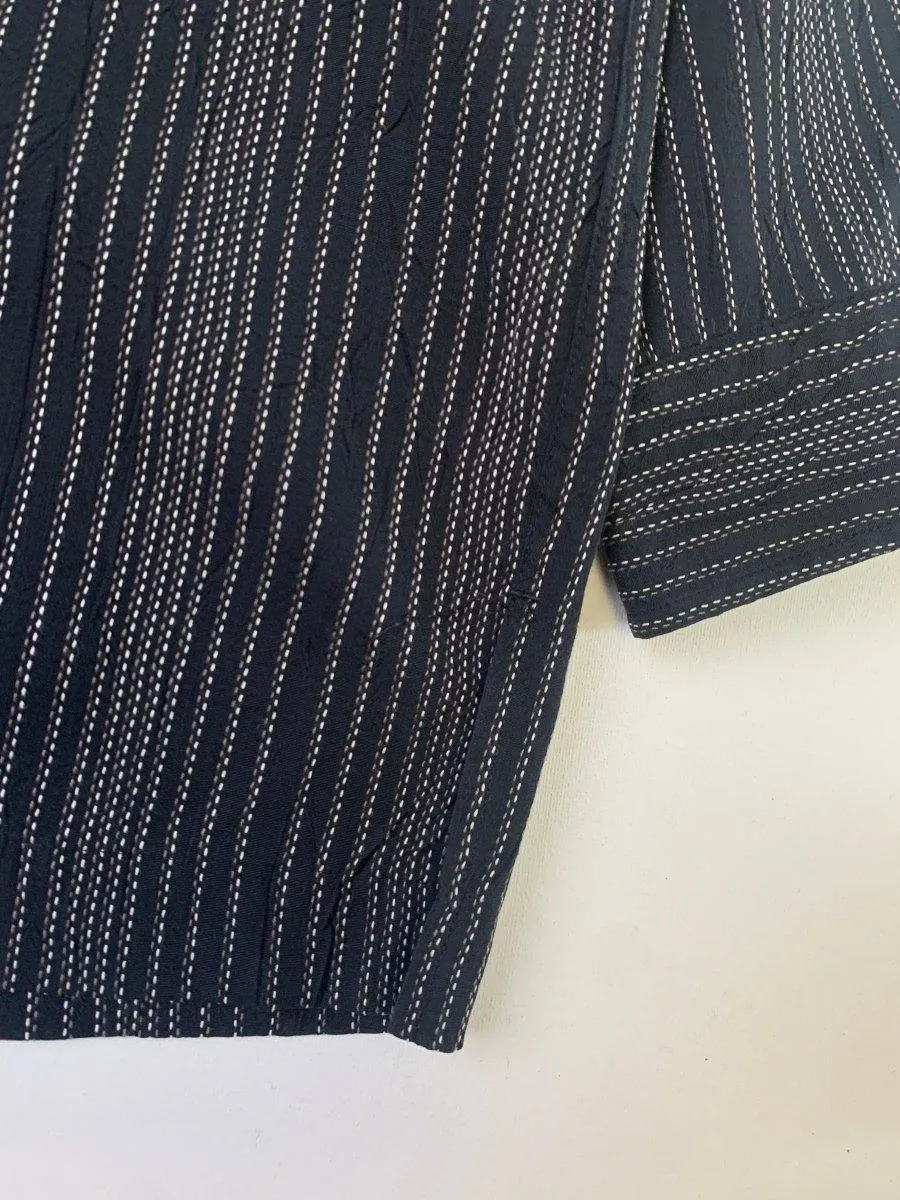 (L) Issey Miyake AW2007 Textured Stripe Over-Shirt