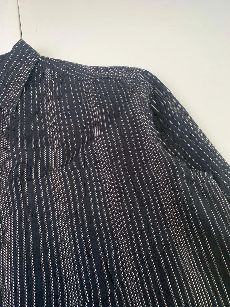 (L) Issey Miyake AW2007 Textured Stripe Over-Shirt