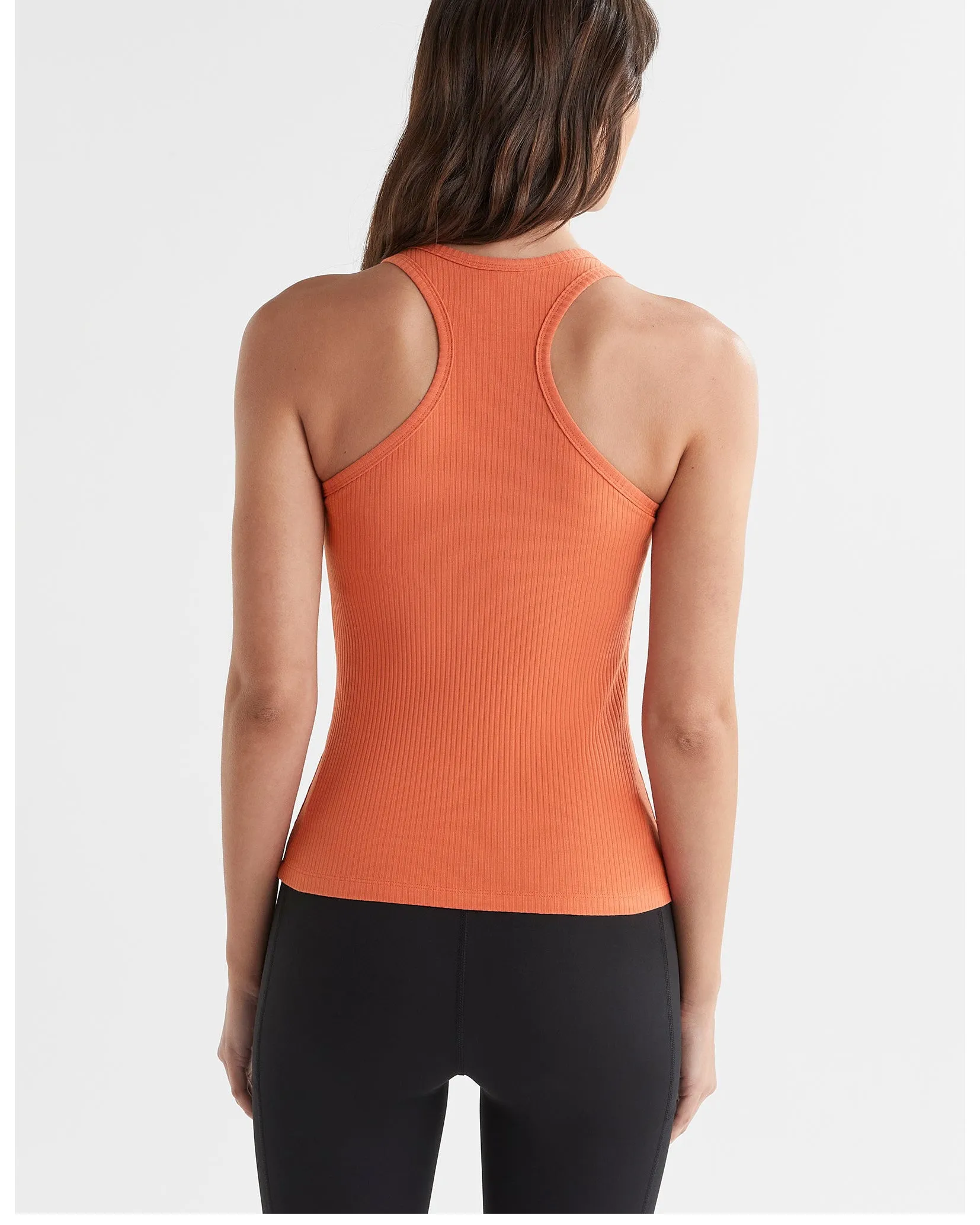 Lilybod Leera Long Rib Tank - Terracotta