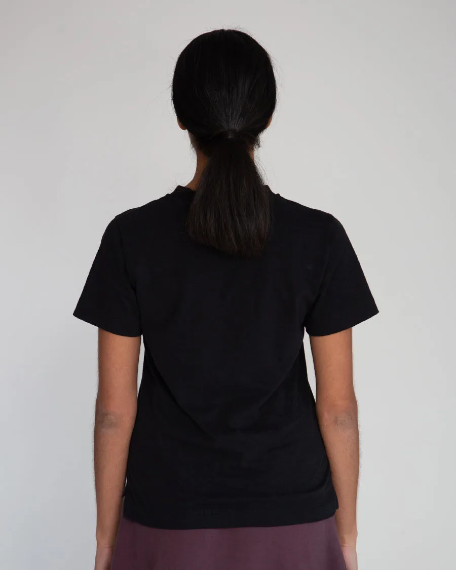 Maliah Organic Cotton Top In Black