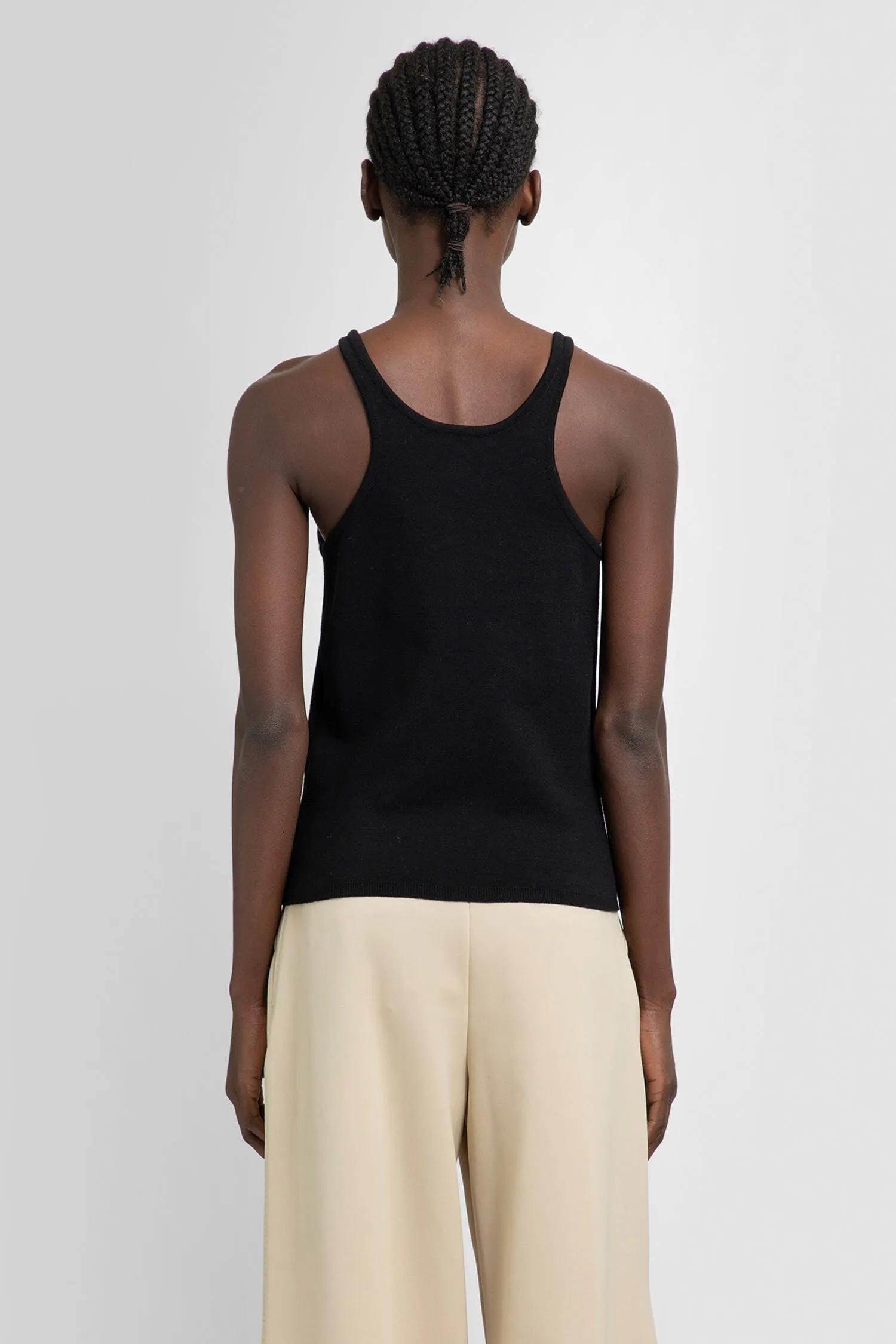 MAX MARA WOMAN BLACK T-SHIRTS & TANK TOPS