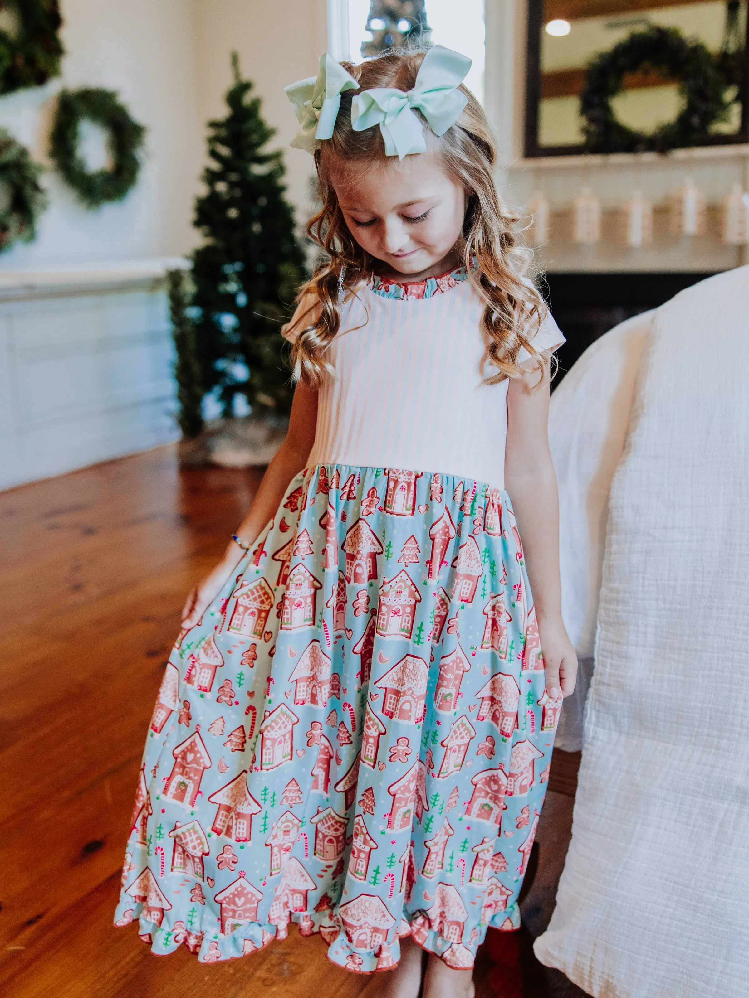 Maxi Play Dress - Gingerbread Town