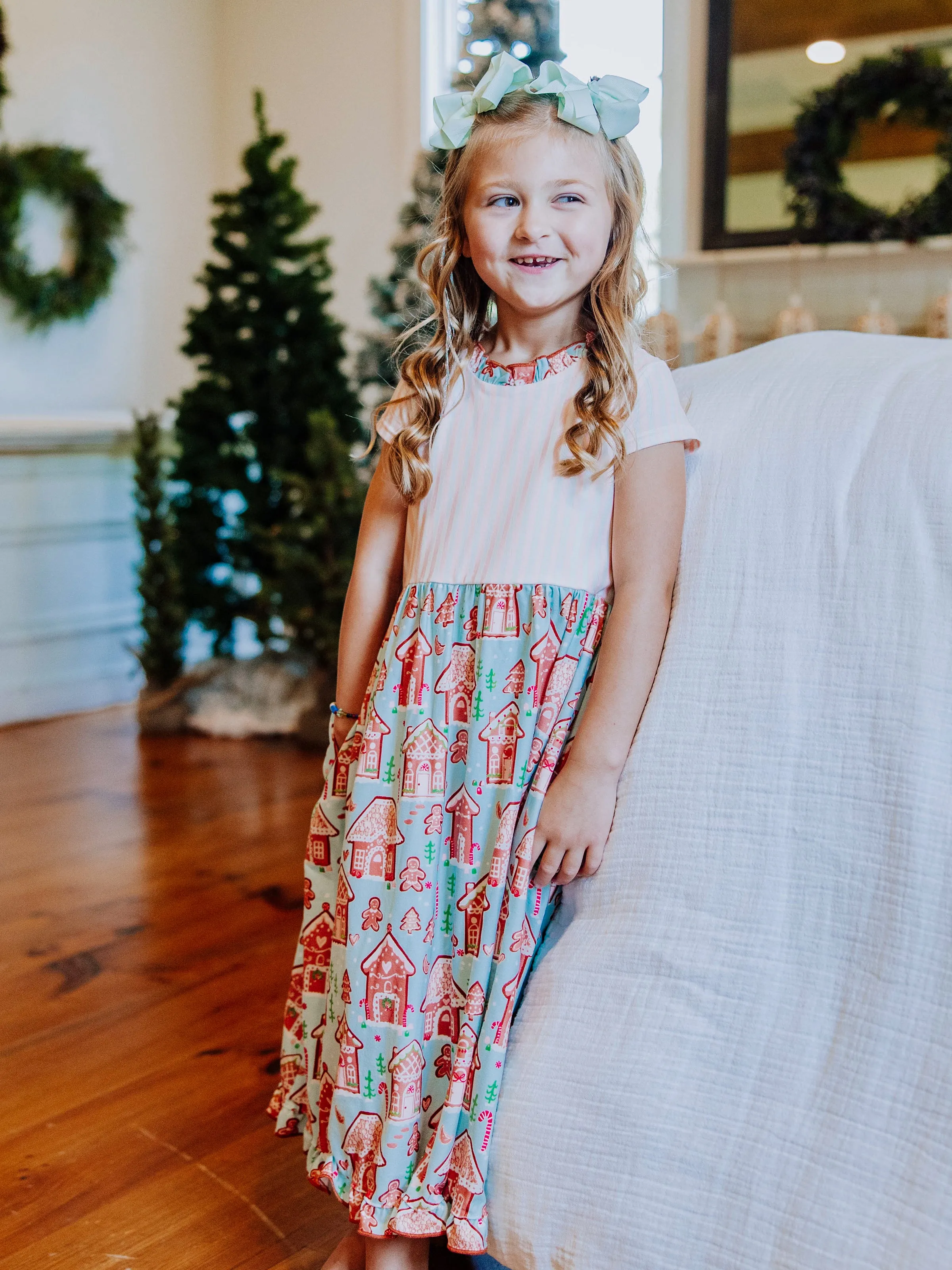 Maxi Play Dress - Gingerbread Town