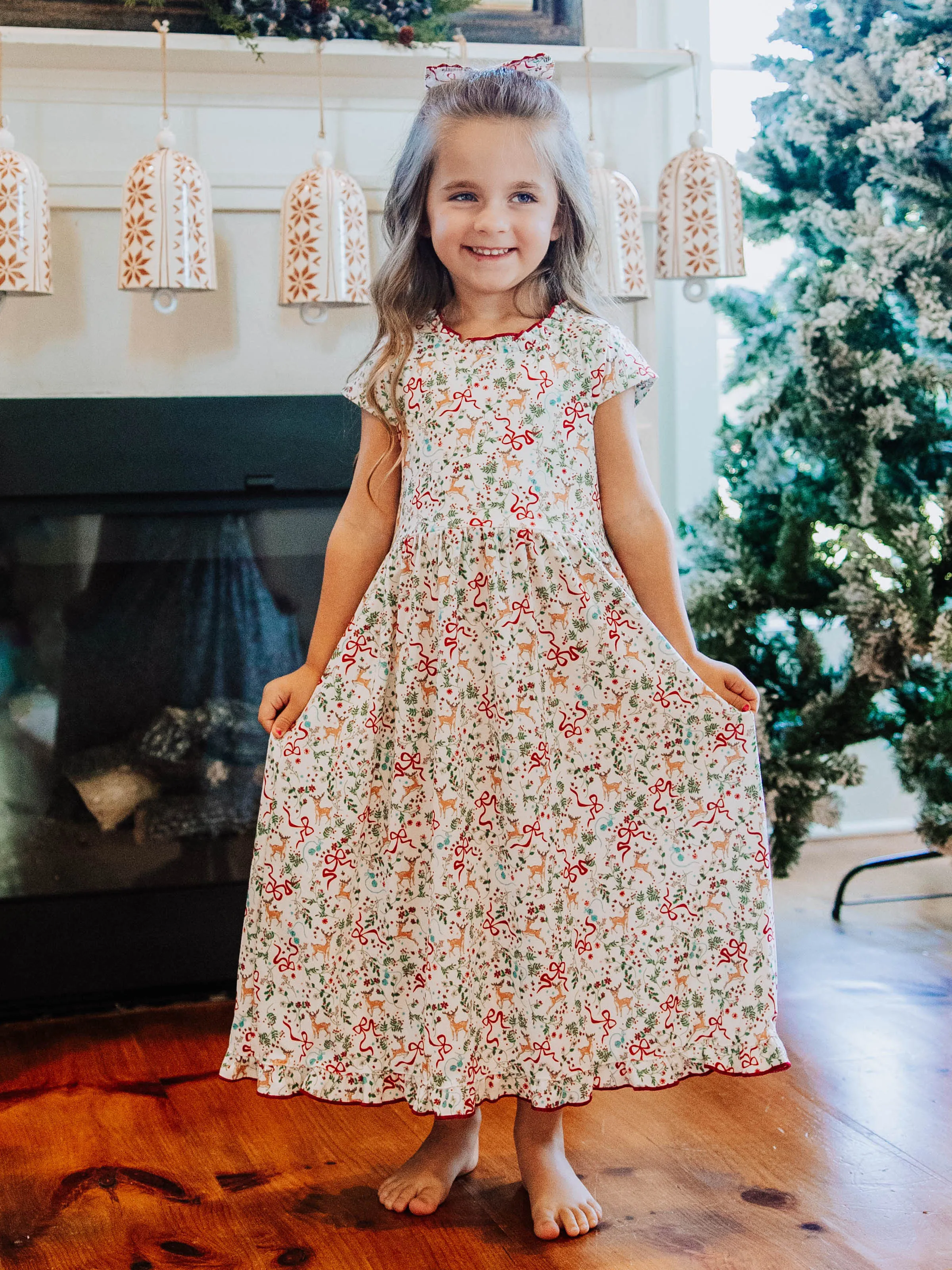 Maxi Play Dress - Holly Jolly Reindeer