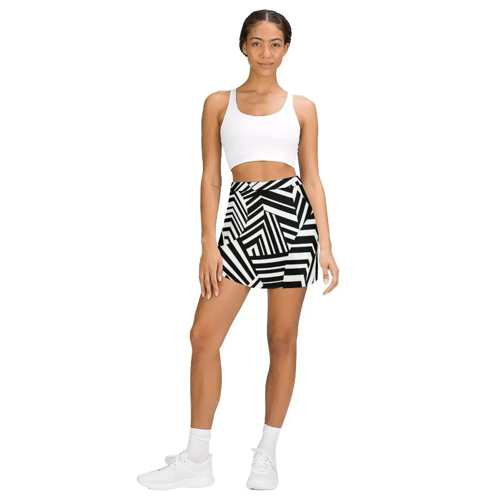 Modern Minimalist Dazzle Camouflage Light Proof Trouser Skirt elegant dresses for women cute skirt